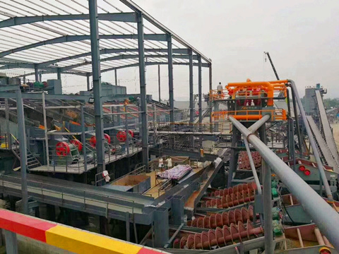 雙金機械時產(chǎn)4000噸機制砂生產(chǎn)線客戶現(xiàn)場