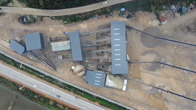 時產(chǎn)800噸花崗巖生產(chǎn)線全貌