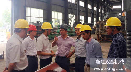 浙江中建建材總經理等一行來我公司參觀交流