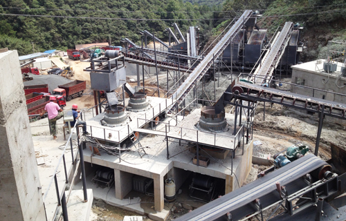 安徽金寨時產(chǎn)600噸破碎生產(chǎn)線