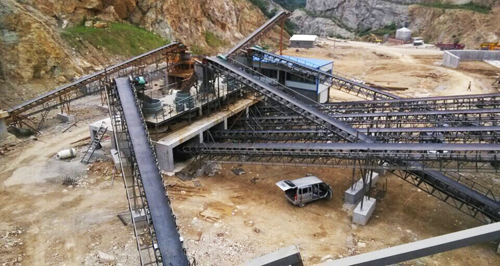 杭州蕭山時(shí)產(chǎn)500噸破碎生產(chǎn)線