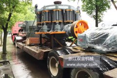 一臺SJ1400圓錐式破碎機發(fā)往浙江省