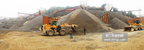 浙江雙金機(jī)械砂石生產(chǎn)線