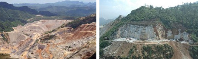 礦山對(duì)比照片