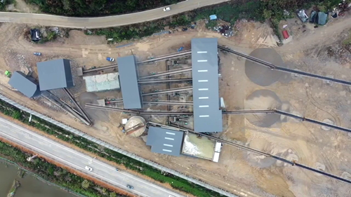 建成后生產(chǎn)線布局鳥瞰圖